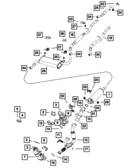 68201398aa 500l Genuine Mopar Exhaust Support Isolator