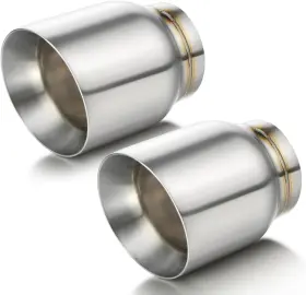 304005 A-karck Exhaust Tip 3 Inch Inlet Dual Wall Double Car - 2 Pack