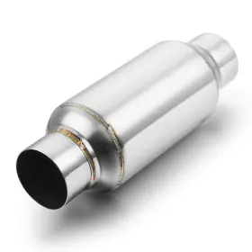 A-karck 883343605565 2.5 Inch Inlet Exhaust Resonator Outlet 11.5 Overall Length Muffler