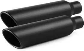 A-karck 883343625143 Exhaust Tip 2.5 Inch Inlet To 4 18 Long Black Coated