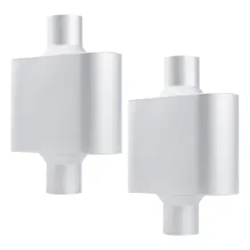 Shm2513 A-karck Chamber Muffler 2.5in Center Inlet Outlet 13in Aluminized 2pcs