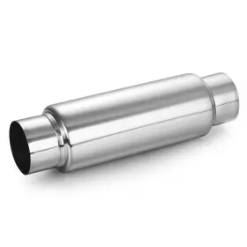 Slshr4014 A-karck 3 Inch Inlet Exhaust Resonator Outlet 13.8 Overall Length Mu