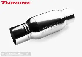 At5050 Aero Turbine Performance Muffler 5 Inch In/out Aggressive Sound
