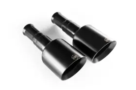 10103 Aero Exhaust 5 Inch Direct-fit Replacement Tips For 2019-2022 Ram Black Powder Coat