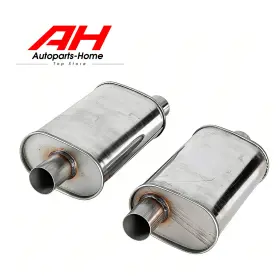 71226-2 Ah 71226 Performance Exhaust Muffler 409s 2.5 Inch Offset In / Center Out - 2 Pack