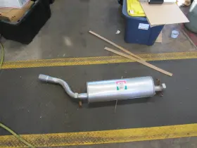 Me5947 Ansa Vintage Mercedes Rear Muffler 123 490 84 15