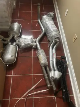 Me7407-ag Ansa 1987 Mercedes Benz 420 Sel 4 Door Sedan Muffler Resonator Catalytic Converter