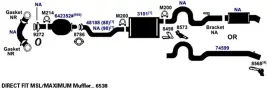 7543-ad Ap Exhaust Muffler For 2003-2005 Pontiac Grand Am Gt 3.4l V6 Gas Ohv