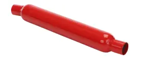 87016cb Ap Exhaust Cherry Bomb - Glass Pack Series Steel Round Angled Medium Offset Neck