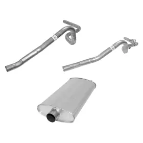 Bndl-301100 Ap Exhaust Technologies For Chevy C3500 88-95 Muffler With Driver And Passenger Side Tailpipes