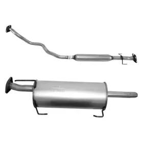 Bndl-902161 Ap Exhaust Technologies For Nissan Versa 2007-2012 2-pc Muffler Welded Assembly Kit