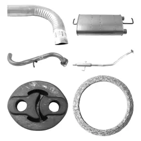 Bndl-904401 Ap Exhaust Technologies For Toyota Matrix 2009-2013 6-pc Challenge Series Muffler Kit