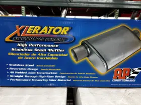 Xs1229 Ap Exhaust Xlerator Performance Muffler - 3 Inch Offset/center 4x9 Oval
