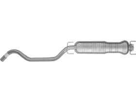 Mw35t9 Api Center Muffler For 99-09 Saab 95 2.3l 4 Cyl B235e Turbocharged 3.0l V6