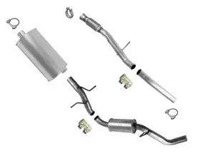 196073 Apm Muffler Exhaust System Fits 14-18 Gmc Sierra 1500 4.3 5.3 With 153 Inch Wheel Base