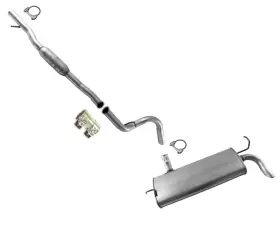 202645 Apm Exhaust Middle Resonator And Muffler Fits 2012-2017 Jeep Wrangler 3.6l 4 Doors