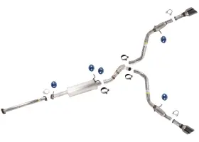 232079 Apm Dual Exhaust Sys Muffler Tail Pipes Fits Ram 1500 5.7 Hemi 19-24 140.5 Wheelbase