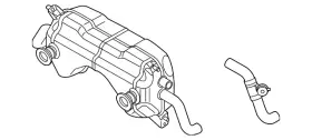 420-251-051-gx Audi Genuine Exhaust Muffler
