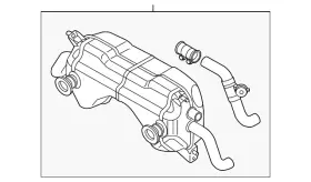 420-251-052-dx Audi Genuine Exhaust Muffler