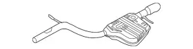 4f0-253-609-bn Audi Genuine Exhaust Muffler