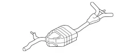 8k0-253-609-cm Audi Genuine Muffler