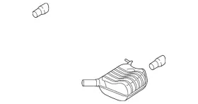 8r0-253-609-ak Audi Genuine Rear Muffler