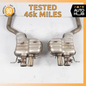 3w0000120 Bentley 03-12 Continental Gt Exhaust Muffler Mufflers Right And Left Set Oem 46k