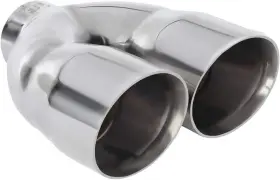 Besuche Den Tritrust-store 637405166590 Doppelwandige Doppel-auspuffspitze 6 3 Cm Id X 17 8 Od 22 9 Silber