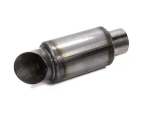 Beymuf2.5 Beyea Custom Headers Muffler Round 2.5 Inch Inlet With 3 Turn Down Outlet 6 Long Steel