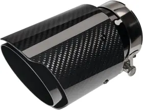 Bielpord 730756880273 3-inch Inlet 4-inch Outlet Car Exhaust Tips Fit For 3 In 4 Out Glossy Black