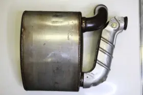 993.111.046.54 Bischoff 993.111.046.53 96-98 Porsche 911 993 Turbo Muffler Right Side