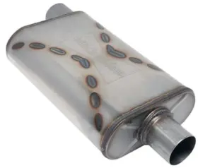 Bw001-p Black Widow Exhaust Venom 250-series Muffler 2.500 Inch Diameter Offset I