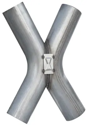 Bw0014-3 Black Widow Exhaust X-pipe 3 Inch Diameter Inlet/outlet