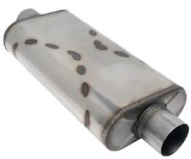 Bw004-c Black Widow Exhaust Venom 300-series Muffler 3 Inch Diameter Center Inlet