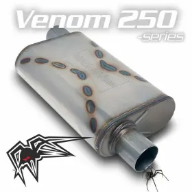 Bwoov2-33 Black Widow Exhaust Muffler Venom 250 3 Inch Offset /