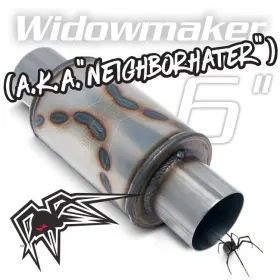Bw0012-30 Black Widow Exhausts Exhaust Neighbor Hater - 3.00 Inch Outlets Very Aggressive Sound