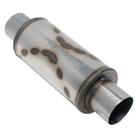 Bw0012-35 Black Widow Performance Bw0013-2 Widowmaker Ss Oval Gray Exhaust 2.5 Inch Muffler Universal