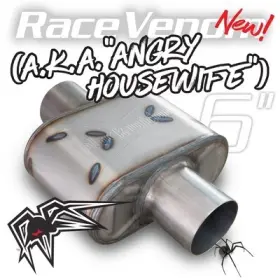 Bwahw30-c Black Widow Performance Angry Housewife 3 Inch Center/center Muffler