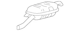 18-10-1-437-548 Bmw Genuine Rear Muffler