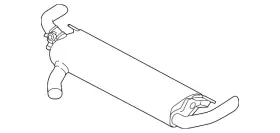 18-30-5-a46-b44 Bmw Genuine Rear Muffler