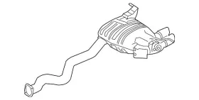 18-30-7-615-958 Bmw Genuine Rear Muffler