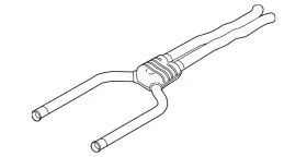 18-30-7-883-599 Bmw Genuine Rear Muffler