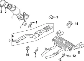 18-30-8-093-531 Bmw Genuine Rear Muffler