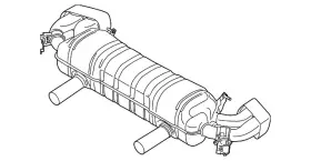 18-30-8-663-576 Bmw Genuine Rear Muffler