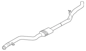 18-30-9-894-399 Bmw Genuine Front Muffler