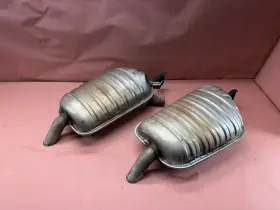 18101437547 Bmw E38 740il 740i Rear Exhaust Muffler Silencer Pair Oem 145k Miles