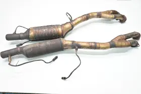 18301406812 Bmw 99-03 E39 M5 Right And Left Downpipe Exhaust Pipe Silencer Muffler Set Oem
