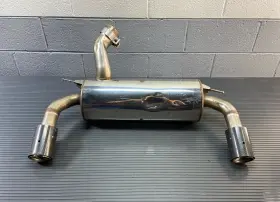 18302360659 Bmw 2015 2016 2017 2018 F30 340i Dual Exhaust Muffler W / Carbon Tips Oem Dd