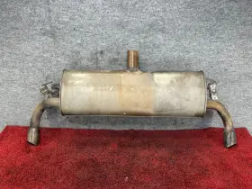 18307646125 Bmw 2011-2013 E70 N55 Rear Section Exhaust Muffler Barrel With Chrome Tips Oem 95k