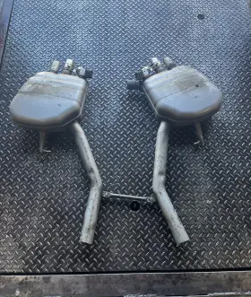 18307842622 Bmw 2013 - 2015 750 F02 4.4l Rear Exhaust Muffler Set Oem